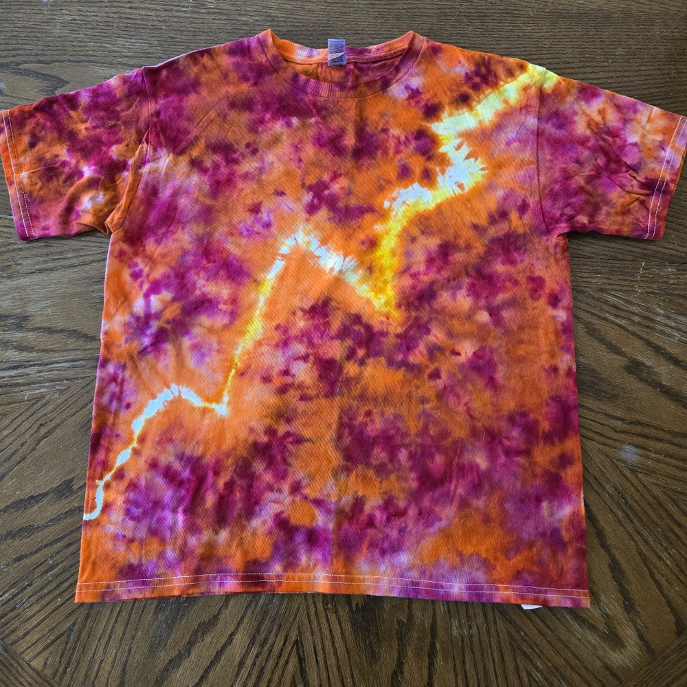 Tie-Dye T-Shirt in Orange and Purple